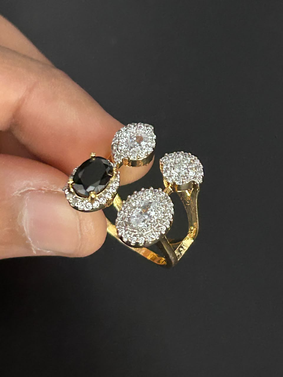 Seraphina Twin Halo Adjustable Ring
