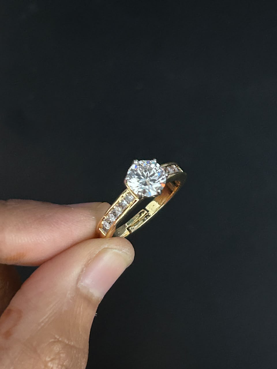 Elaira Classic Solitaire Adjustable Ring