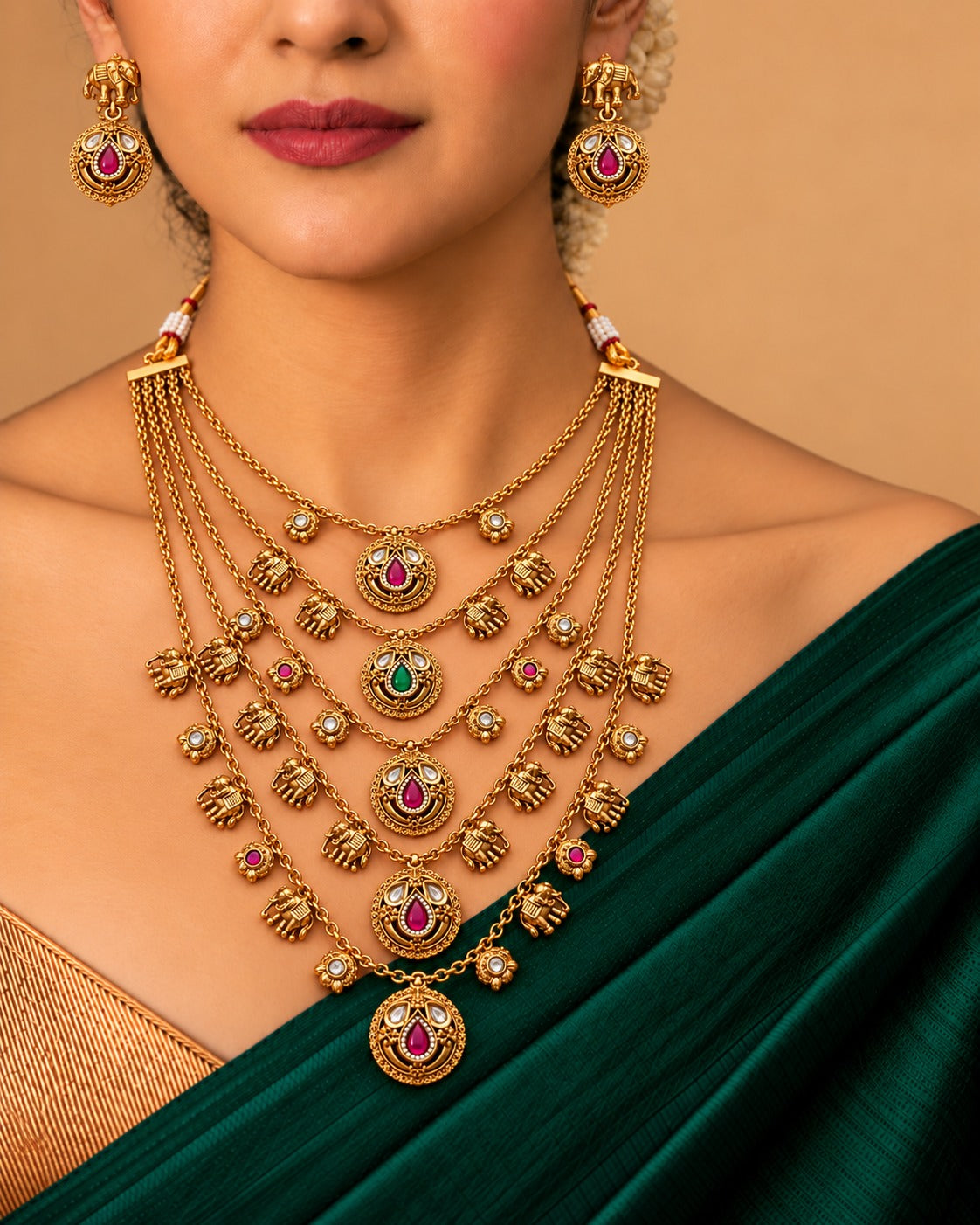 Royal Heritage Multi Layer Necklace Set
