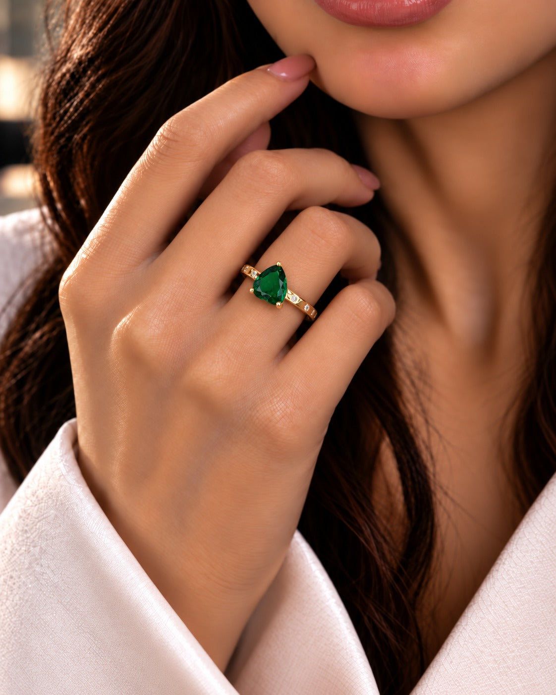 Trillion Glow Adjustable Ring