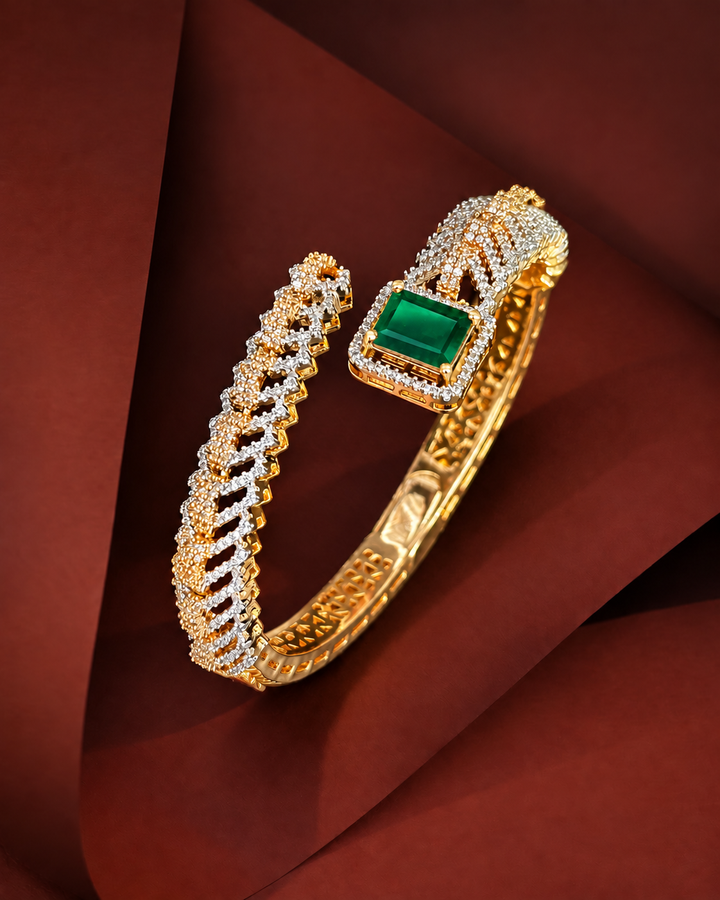 Rivana Oval Openable Stone Bracelet – Ruby, Blue & Green | Fits 2.4 & 2.6