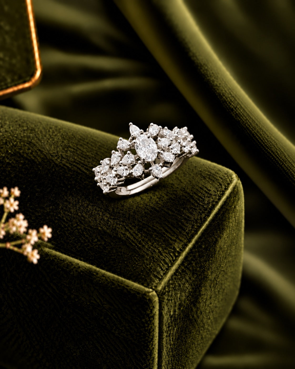 Kyara Oval Bloom Adjustable Ring