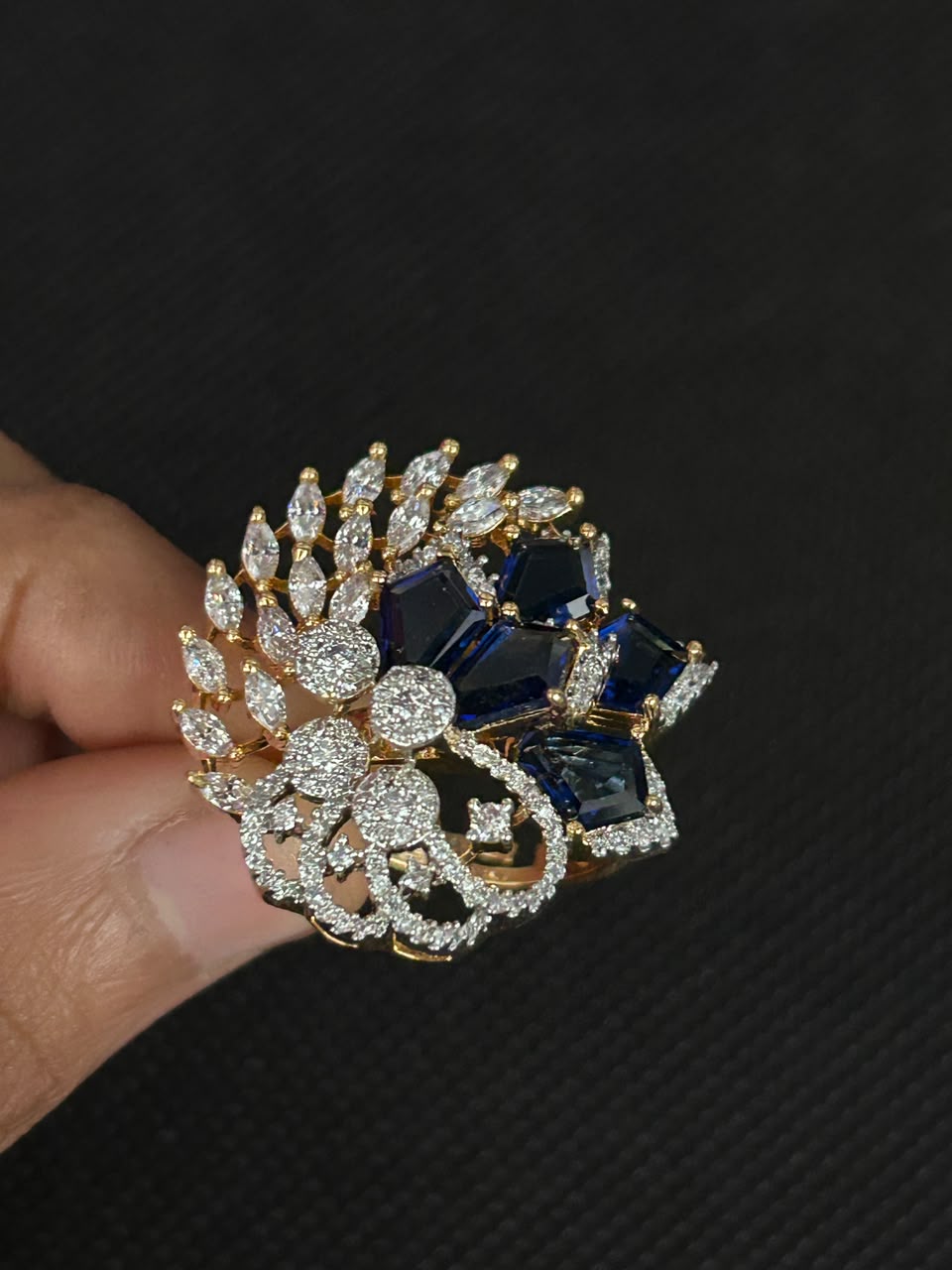 Celestia Statement Adjustable Ring
