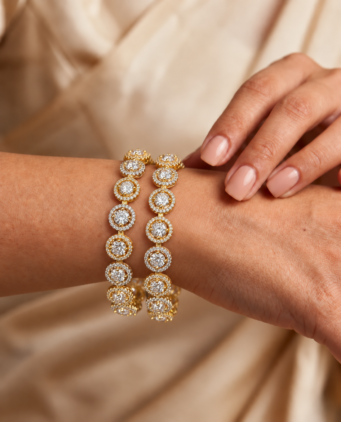Aurelia Vritti Floral Luxe Bangles