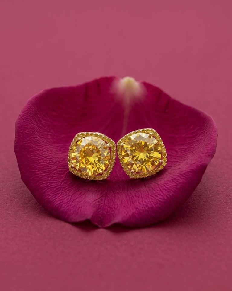 Swarovski Stone Gulnaar Blush Crystal Stud Earrings