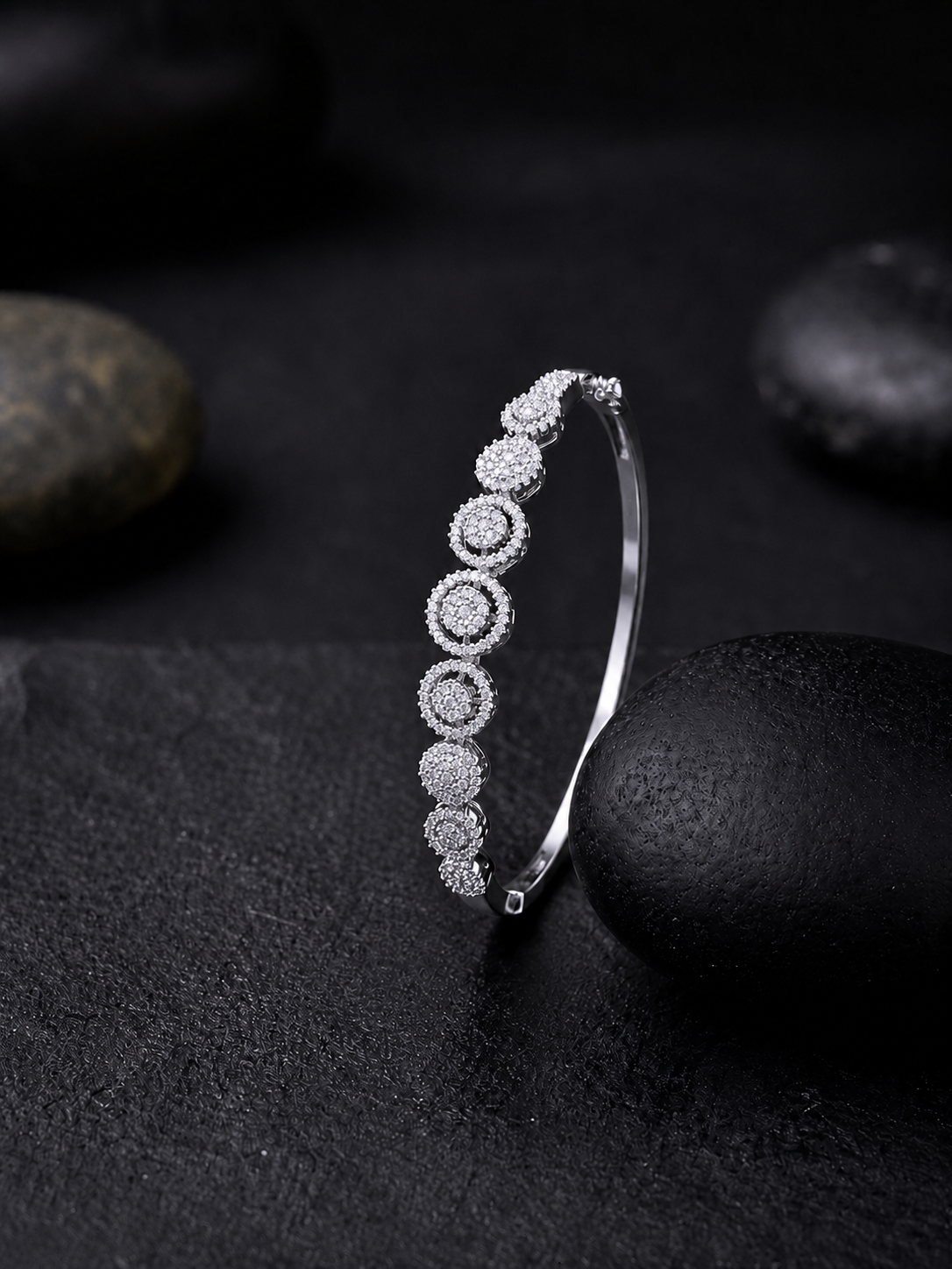 dual tone bangle, gold and silver bracelet, designer bangle for women