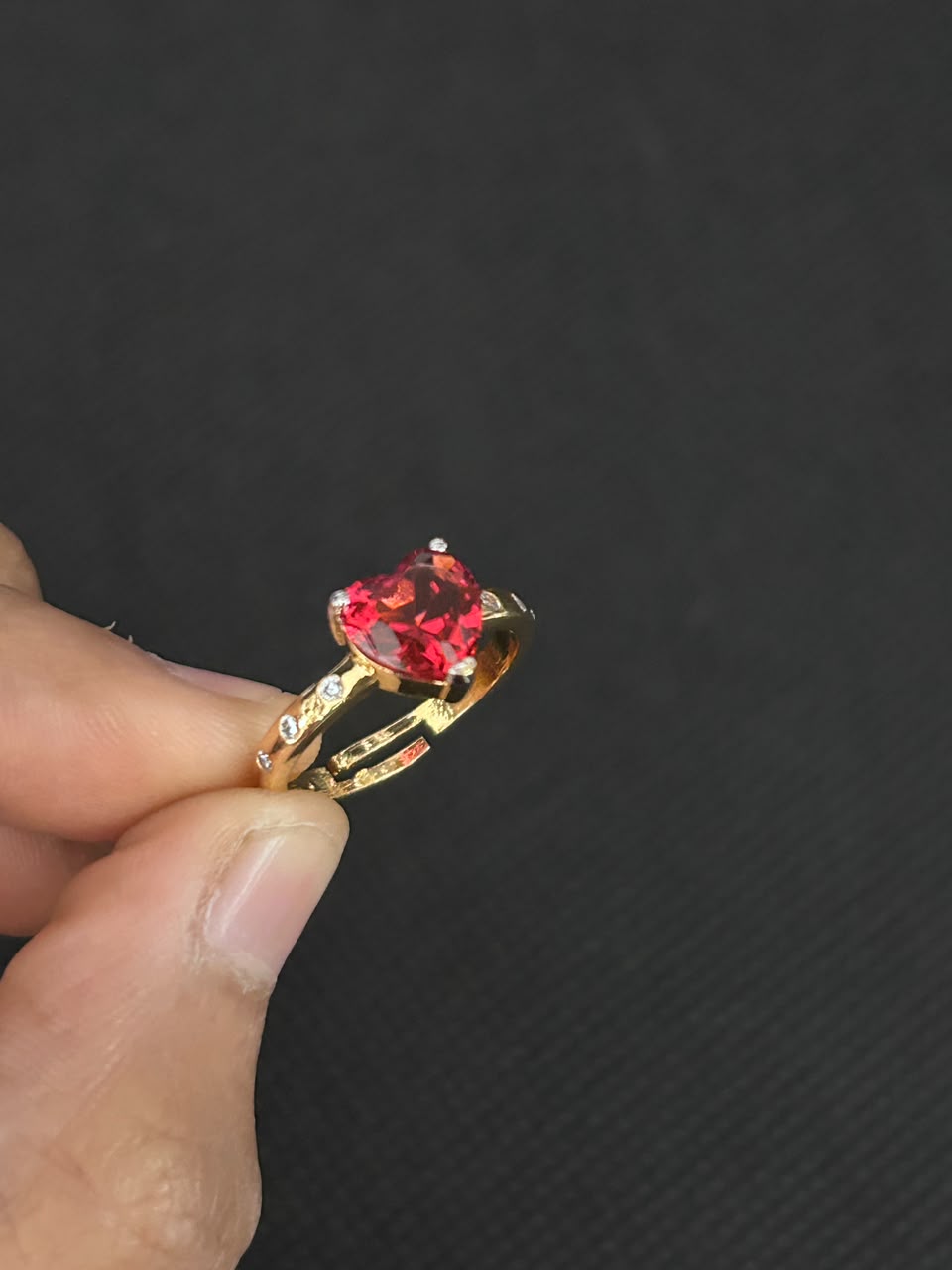 Trillion Glow Adjustable Ring