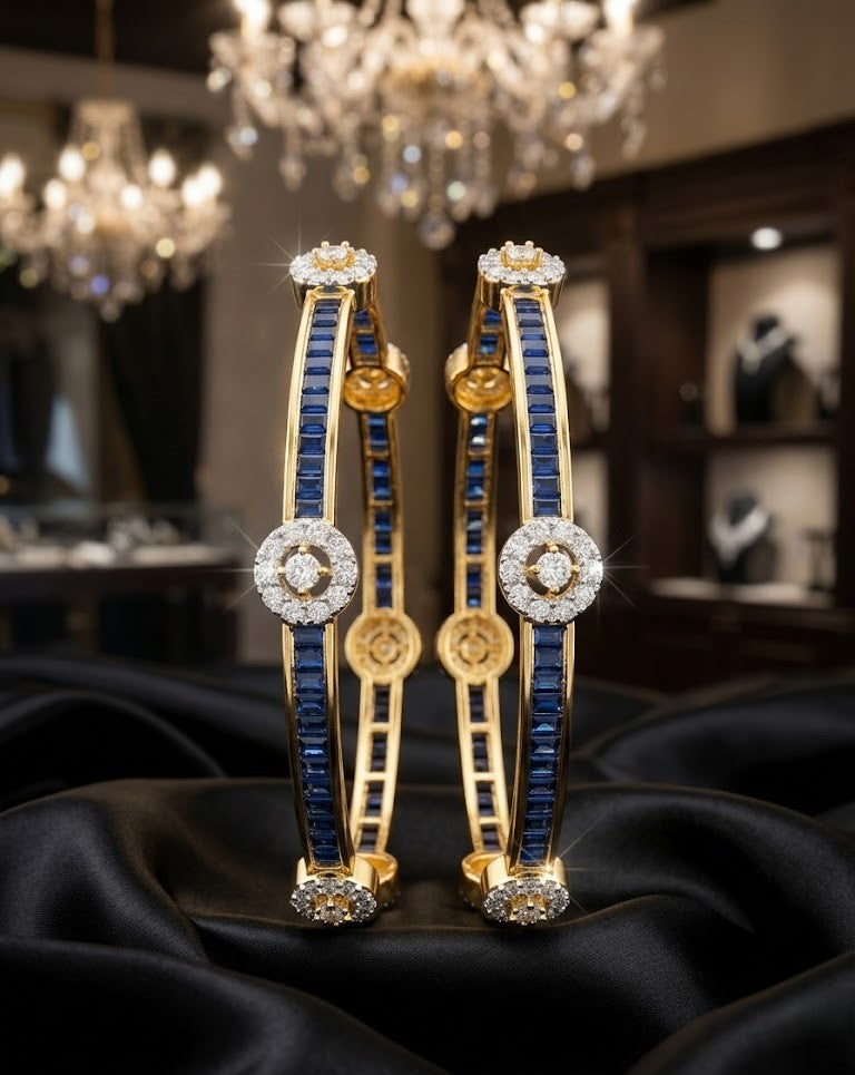 Neelakshi Royale Sapphire Bangles for Women