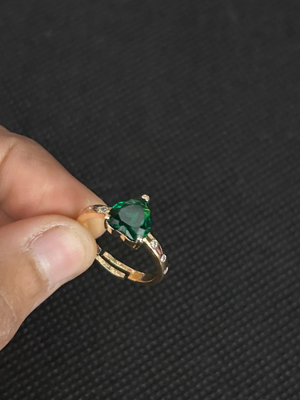 Trillion Glow Adjustable Ring