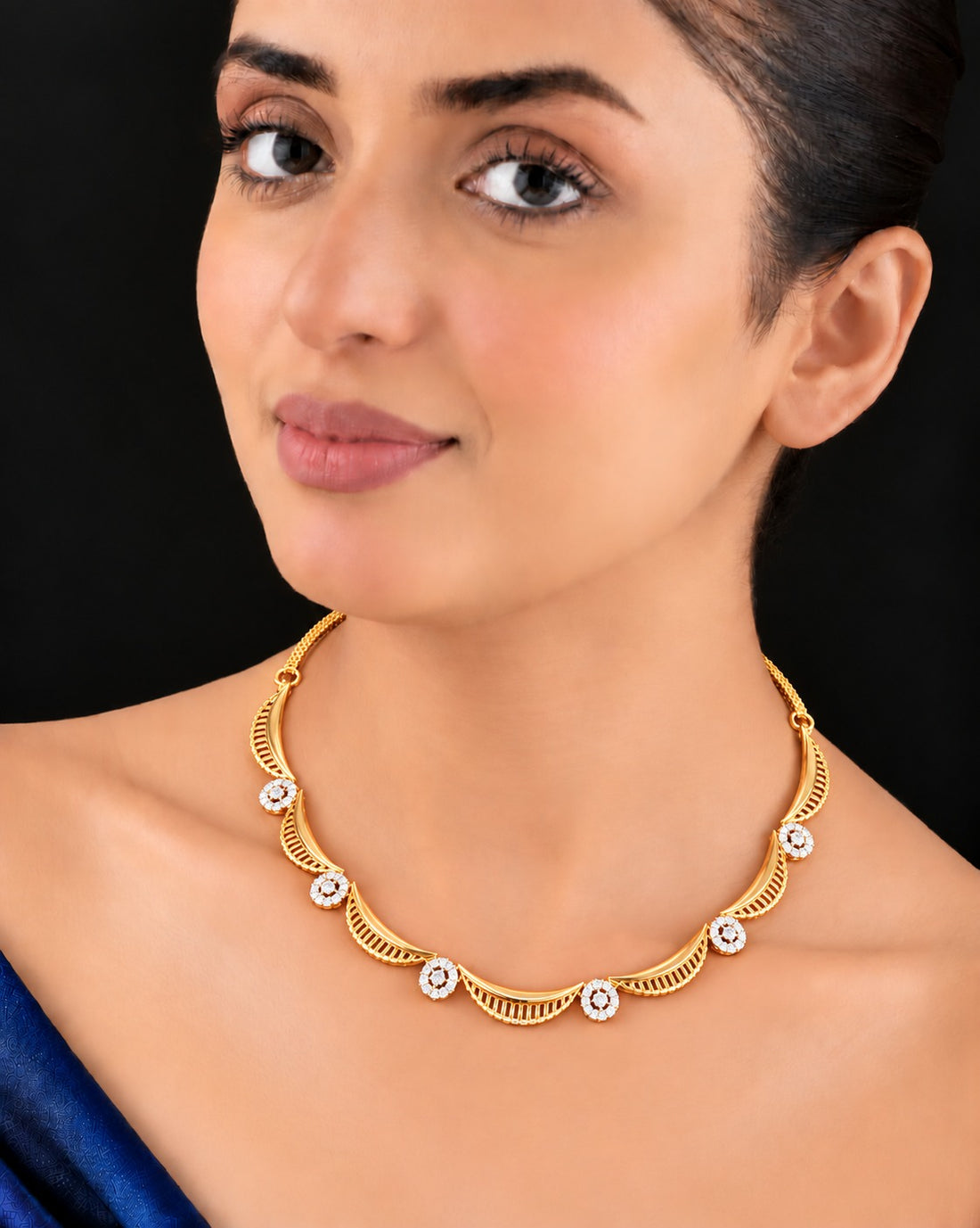Celestial Swirl Collar Necklace