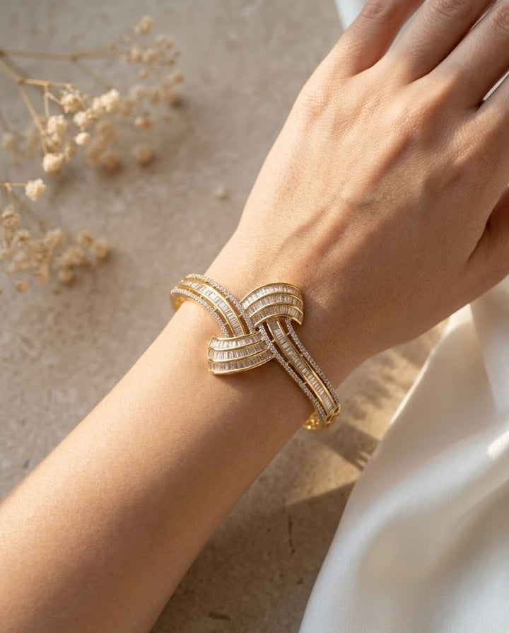 Designer Diamond Look Bracelet for Women | Luxury Party Wear