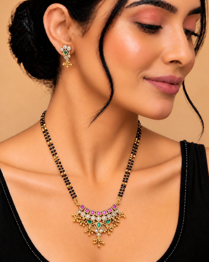 24 Inch Antique Rajwadi Mangalsutra Set
