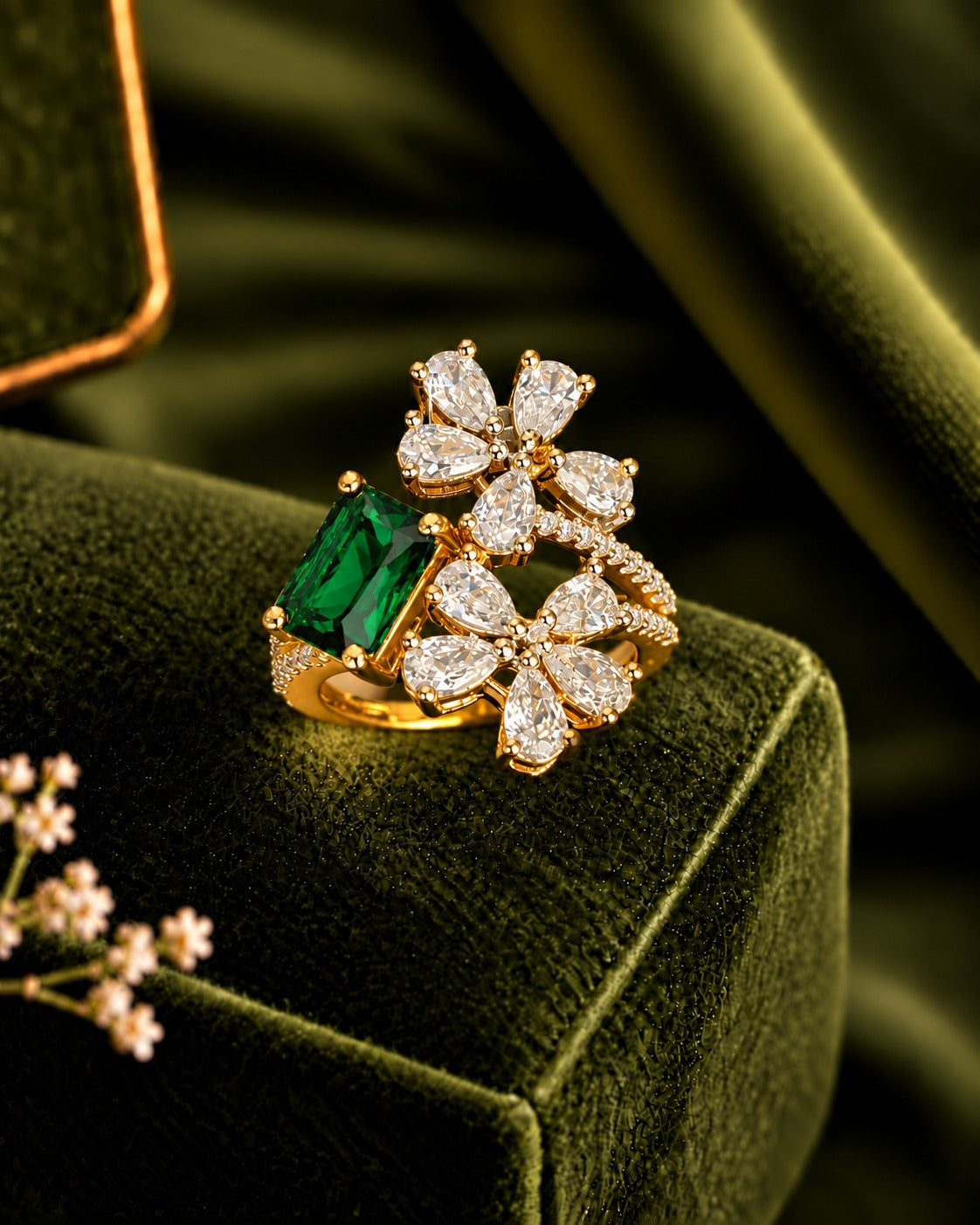 Aurelia Bloom Adjustable Statement Ring