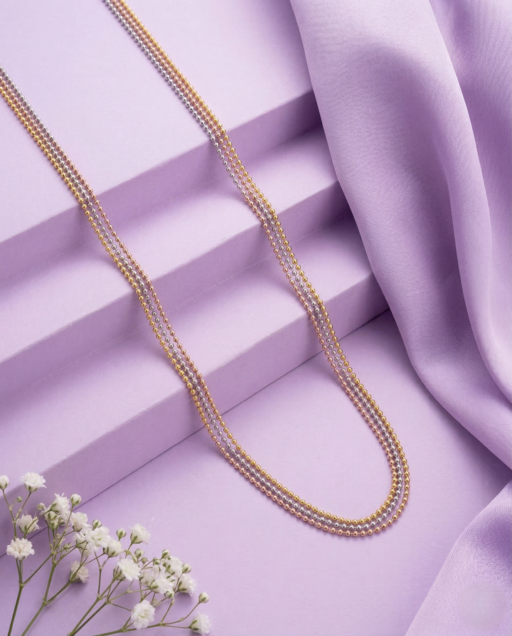 3 Tone 3 Line Ball Chain